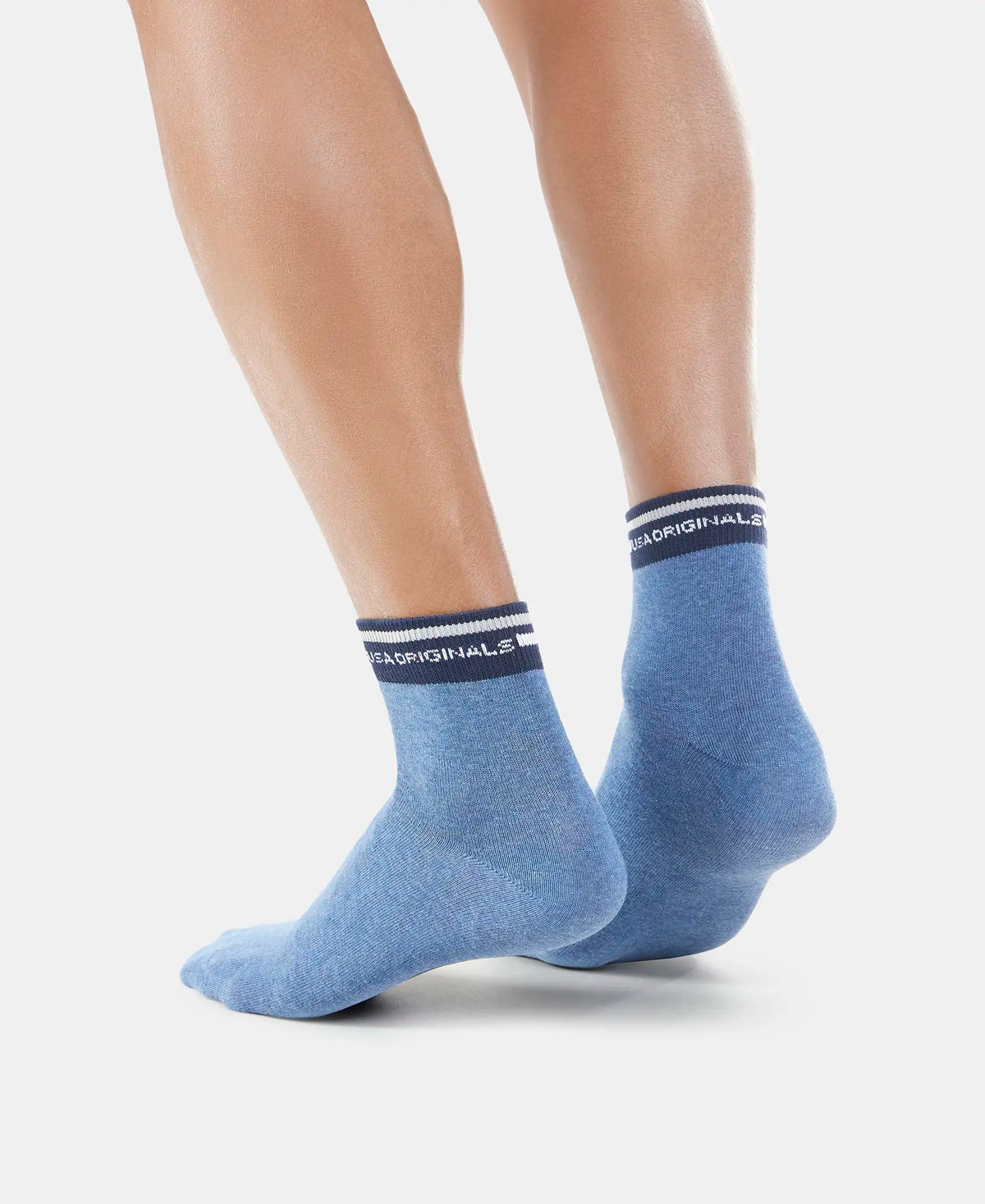 Compact Cotton Elastane Stretch Ankle Length Socks with StayFresh Treatment - Assorted