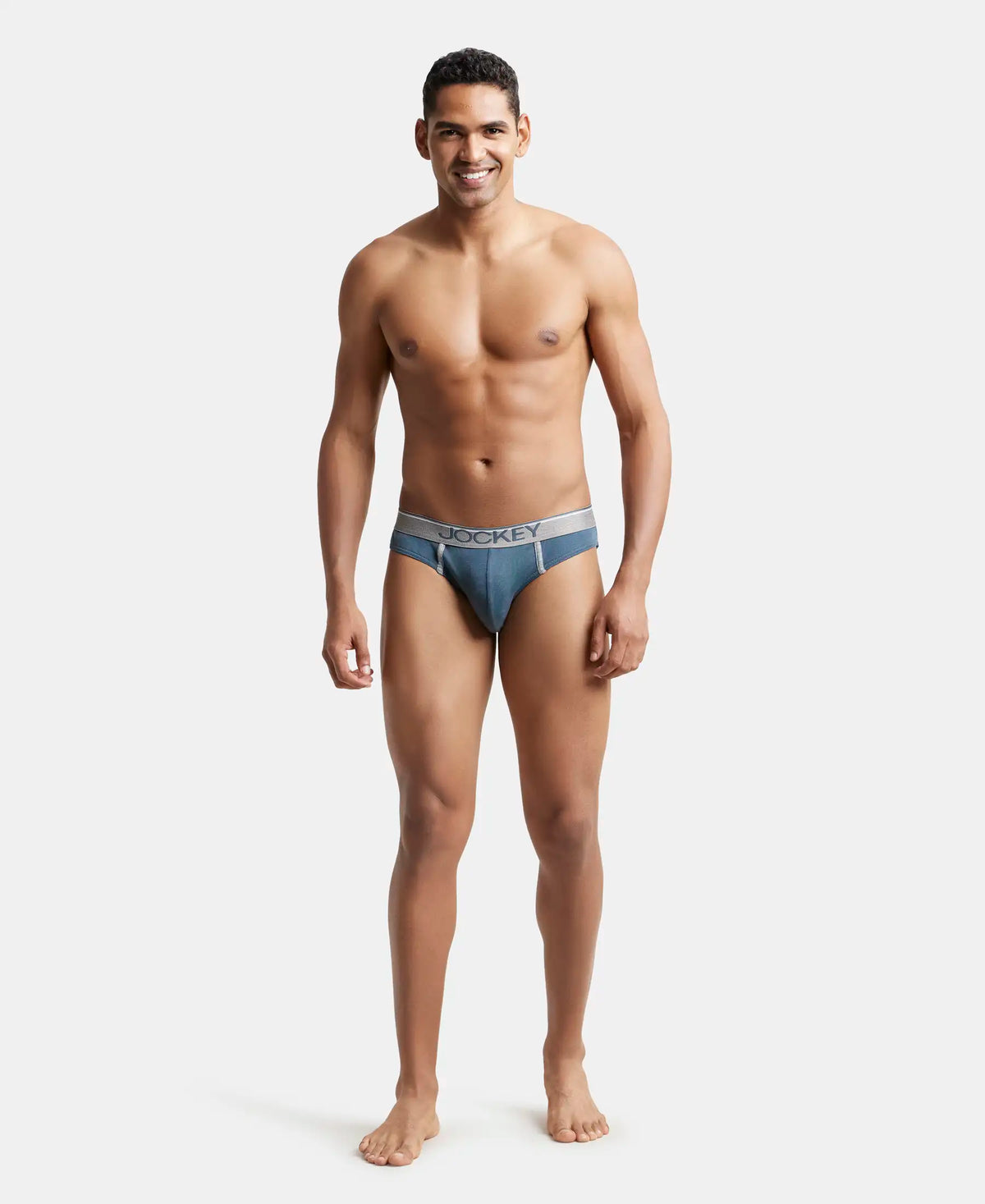 Super Combed Cotton Rib Solid Brief with Ultrasoft Waistband - Assorted