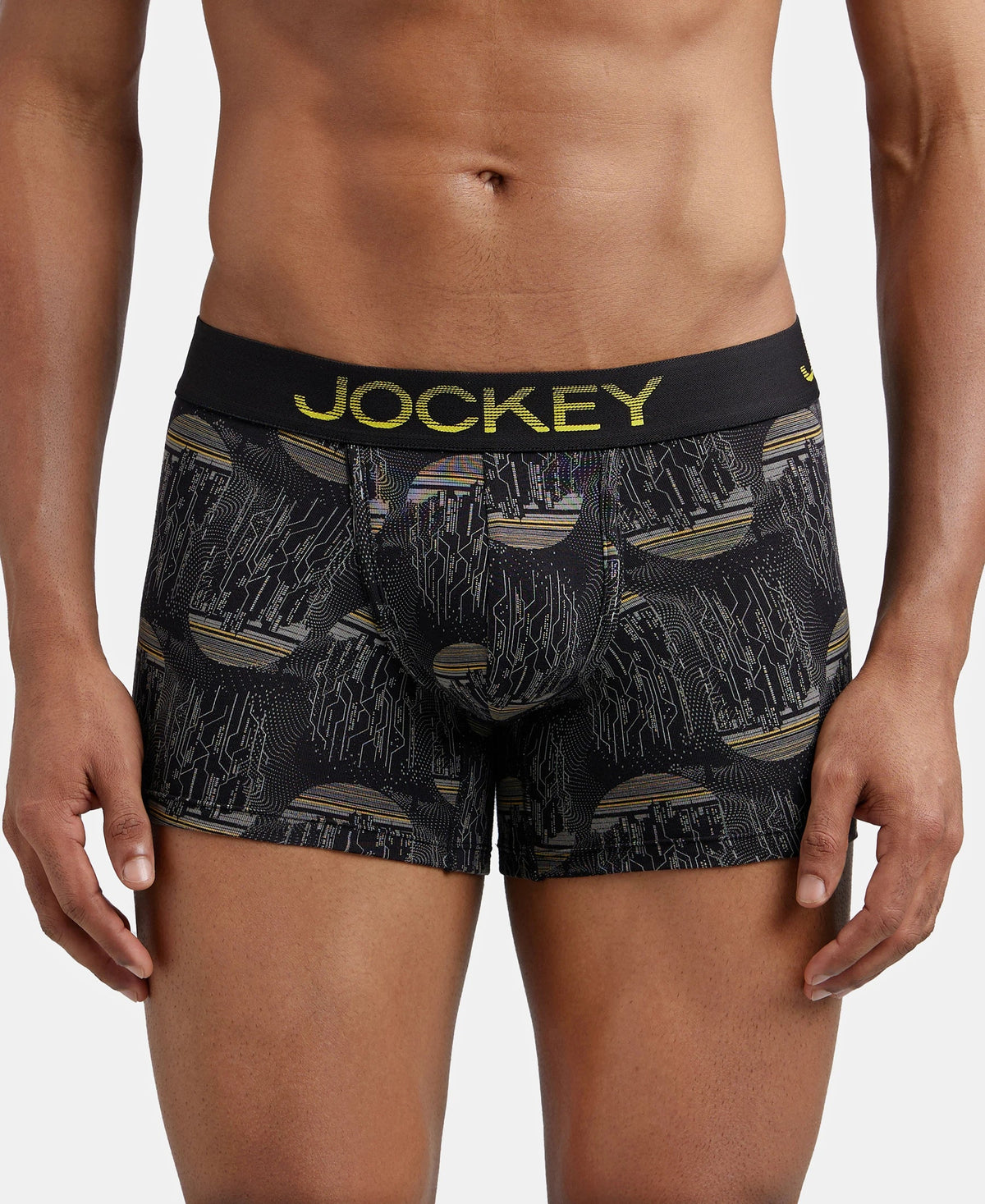 Super Combed Cotton Elastane Stretch Printed Trunk with Ultrasoft Waistband - Assorted