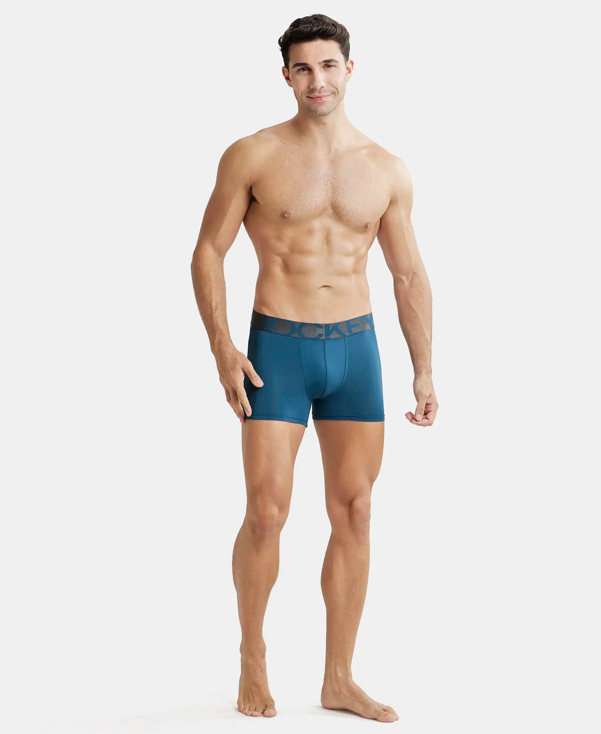 Tactel Microfiber Elastane Stretch Solid Trunk with Moisture Move Properties - Legion Blue