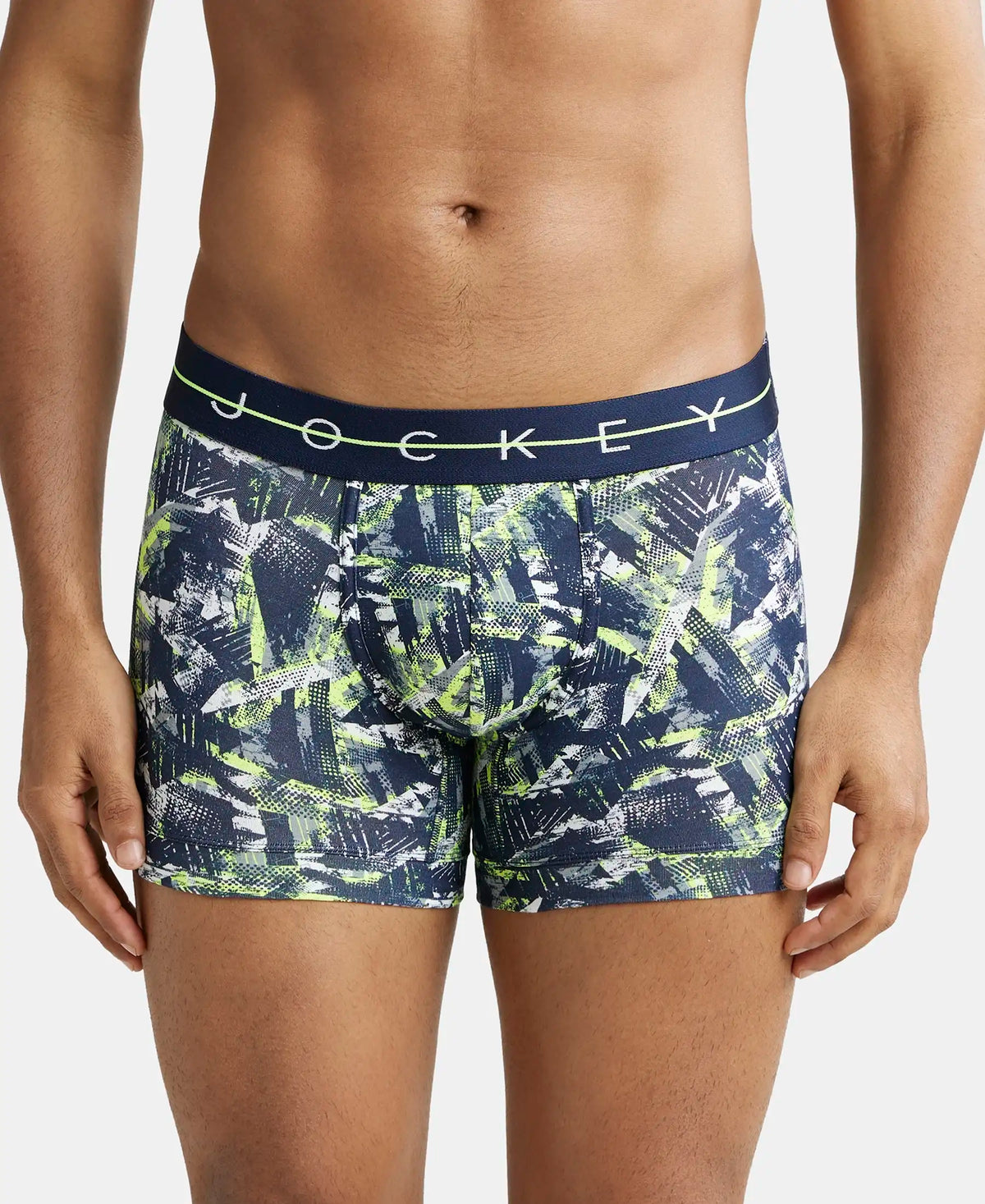 Super Combed Cotton Elastane Printed Trunk with Ultrasoft Waistband - Assorted