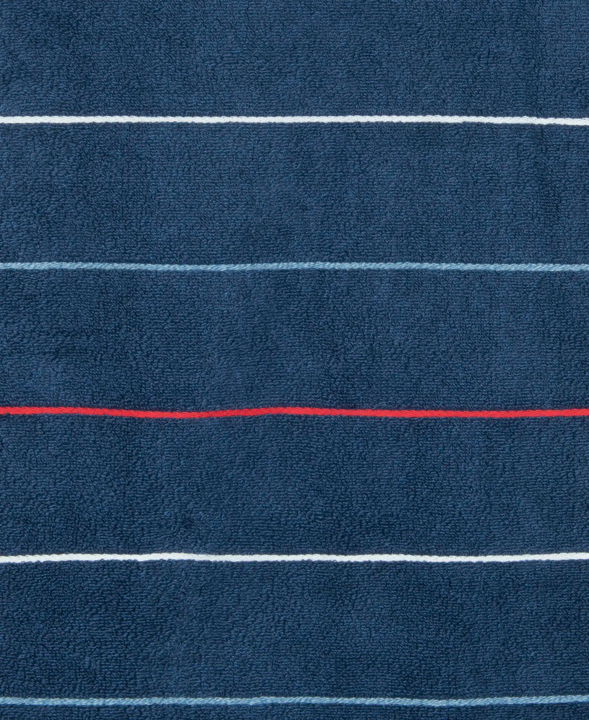 Cotton Rich Terry Ultrasoft and Durable Striped Bath Towel - Ink Blue Grindle