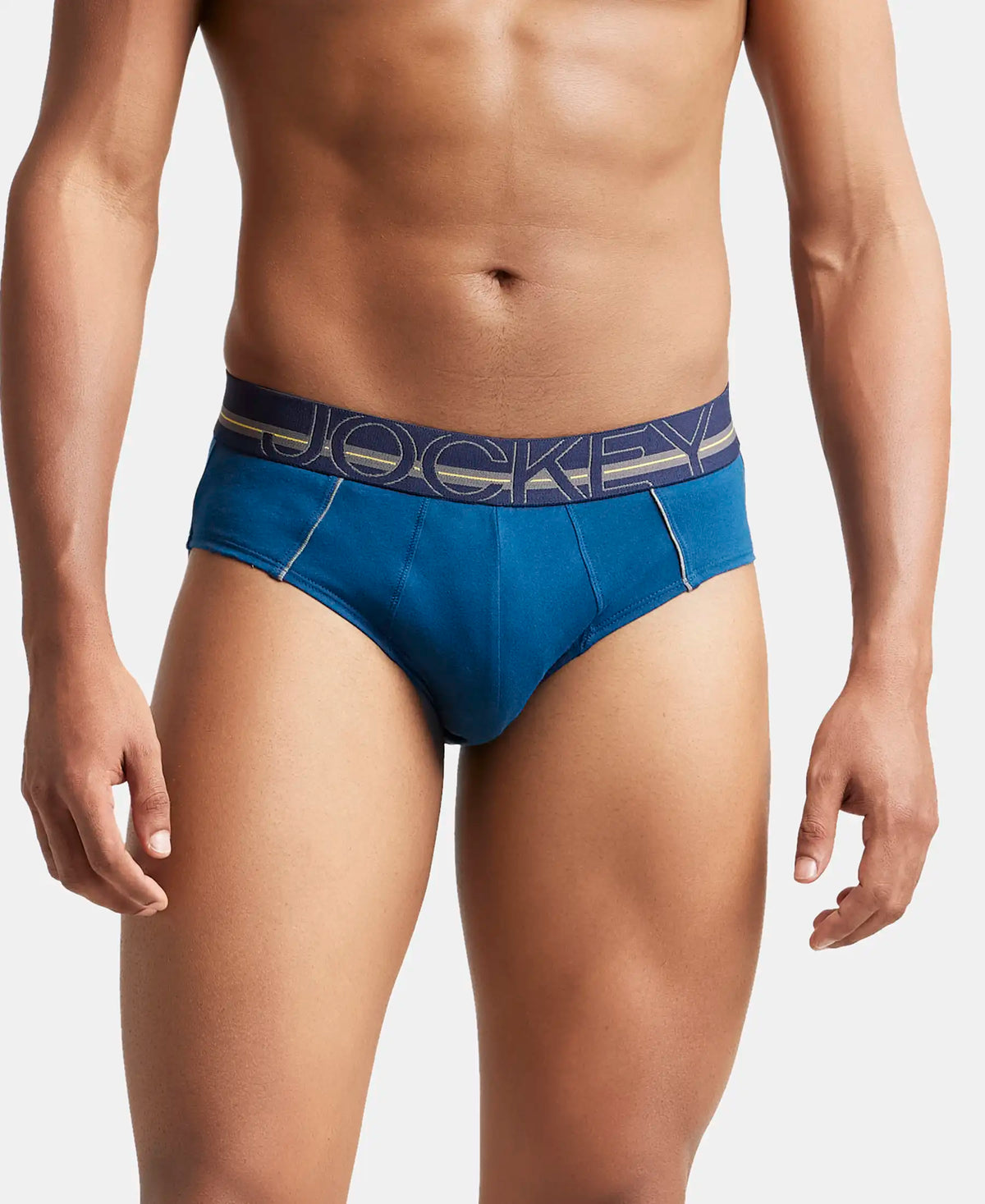 Super Combed Cotton Solid Brief with Ultrasoft Waistband - Assorted