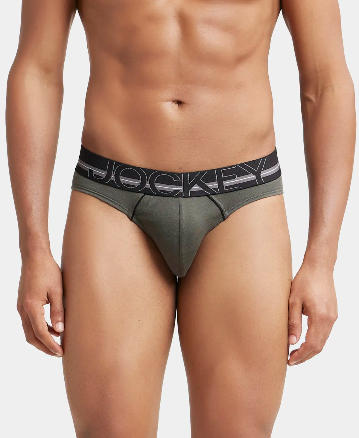 Super Combed Cotton Rib Solid Brief with Ultrasoft Waistband - Assorted