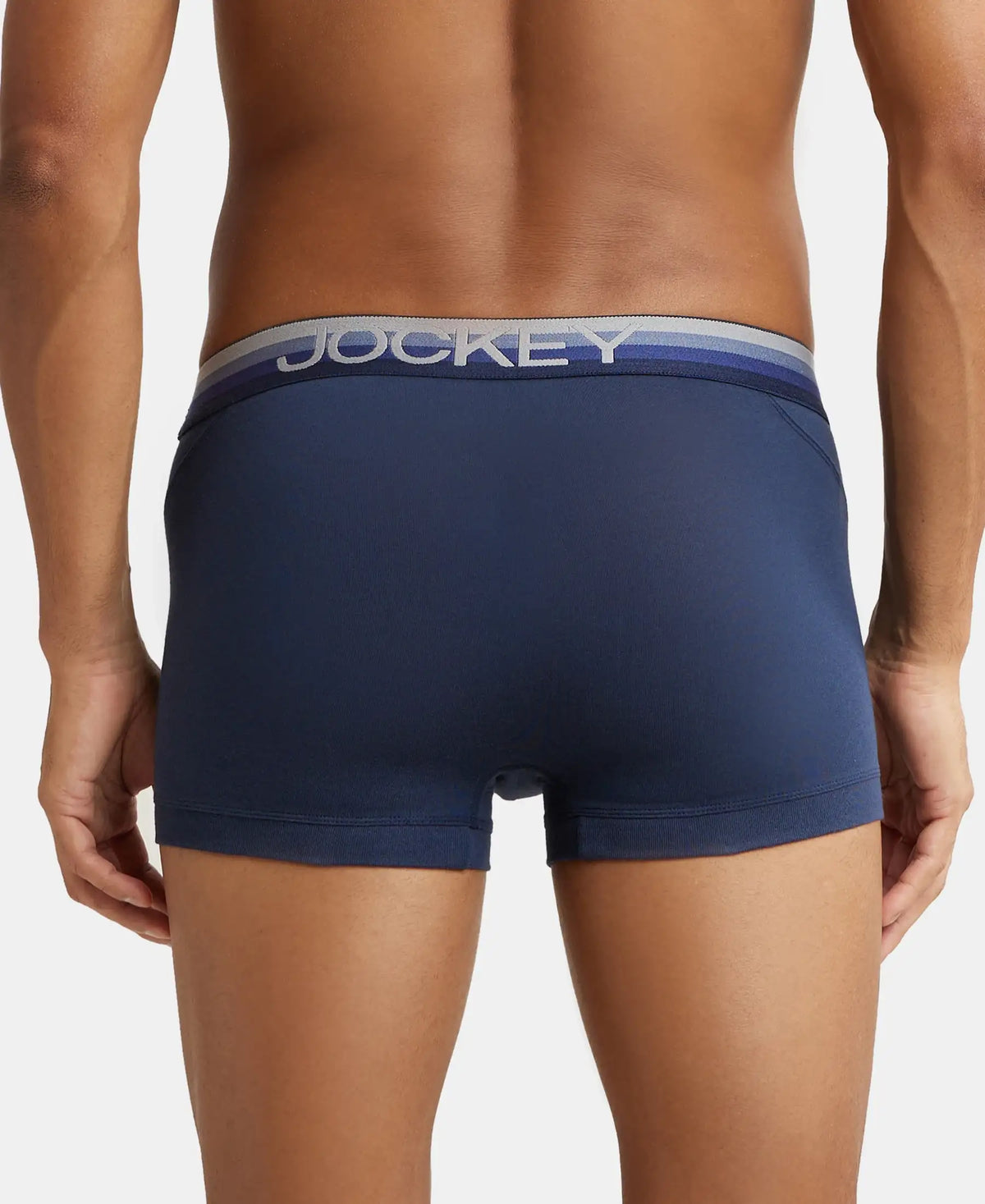Super Combed Cotton Elastane Stretch Solid Trunk with Ultrasoft Waistband - Navy