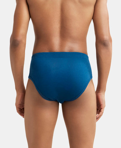 Super Combed Cotton Rib Solid Brief with StayFresh Treatment - Assorted