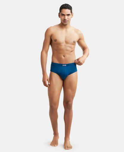 Super Combed Cotton Rib Solid Brief with StayFresh Treatment - Assorted