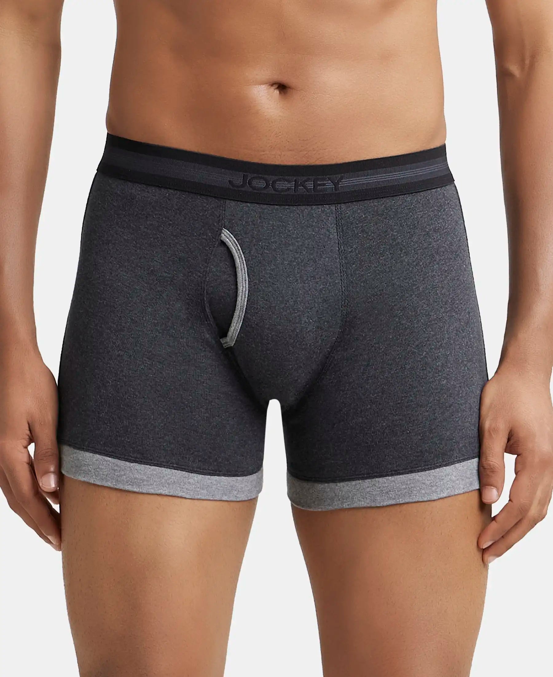 Super Combed Cotton Rib Solid Boxer Brief with StayFresh Treatment - Assorted