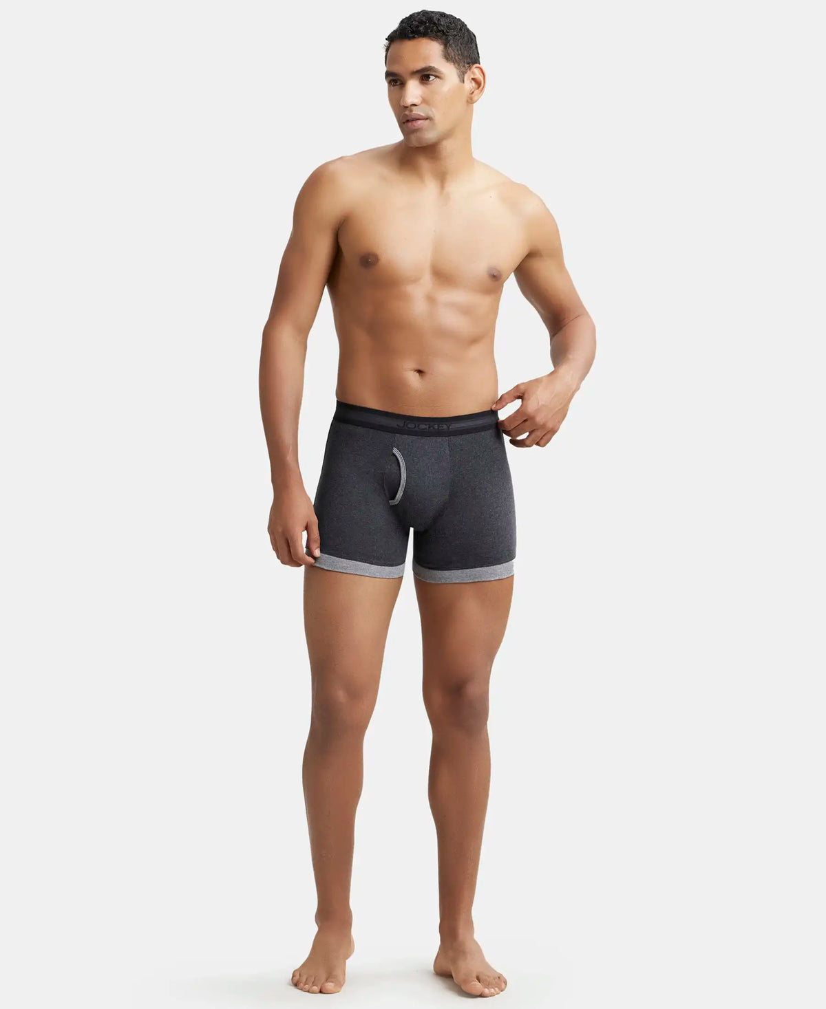 Super Combed Cotton Rib Solid Boxer Brief with StayFresh Treatment - Assorted
