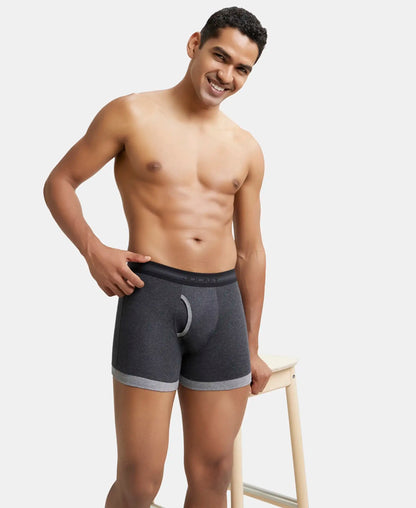 Super Combed Cotton Rib Solid Boxer Brief with StayFresh Treatment - Assorted