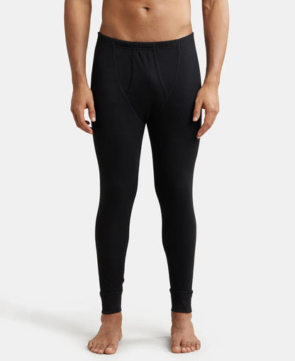 Extra Warmth Super Combed Cotton Rich Thermal Long Johns with StayWarm Technology - Black