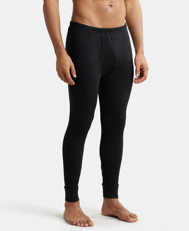 Extra Warmth Super Combed Cotton Rich Thermal Long Johns with StayWarm Technology - Black