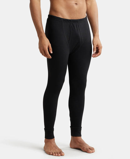 Extra Warmth Super Combed Cotton Rich Thermal Long Johns with StayWarm Technology - Black