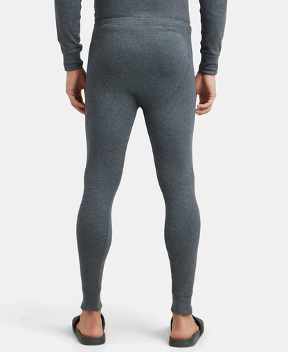 Extra Warmth Super Combed Cotton Rich Thermal Long Johns with StayWarm Technology - Charcoal Melange