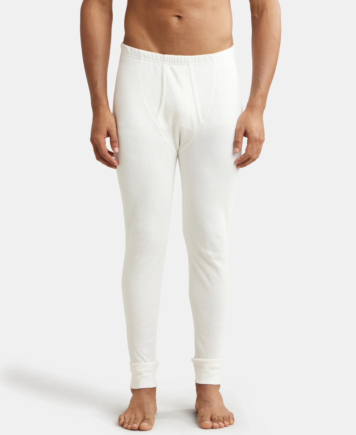 Extra Warmth Super Combed Cotton Rich Thermal Long Johns with StayWarm Technology - Off White