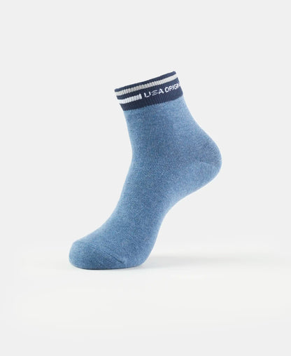 Compact Cotton Elastane Stretch Ankle Length Socks with StayFresh Treatment - Assorted