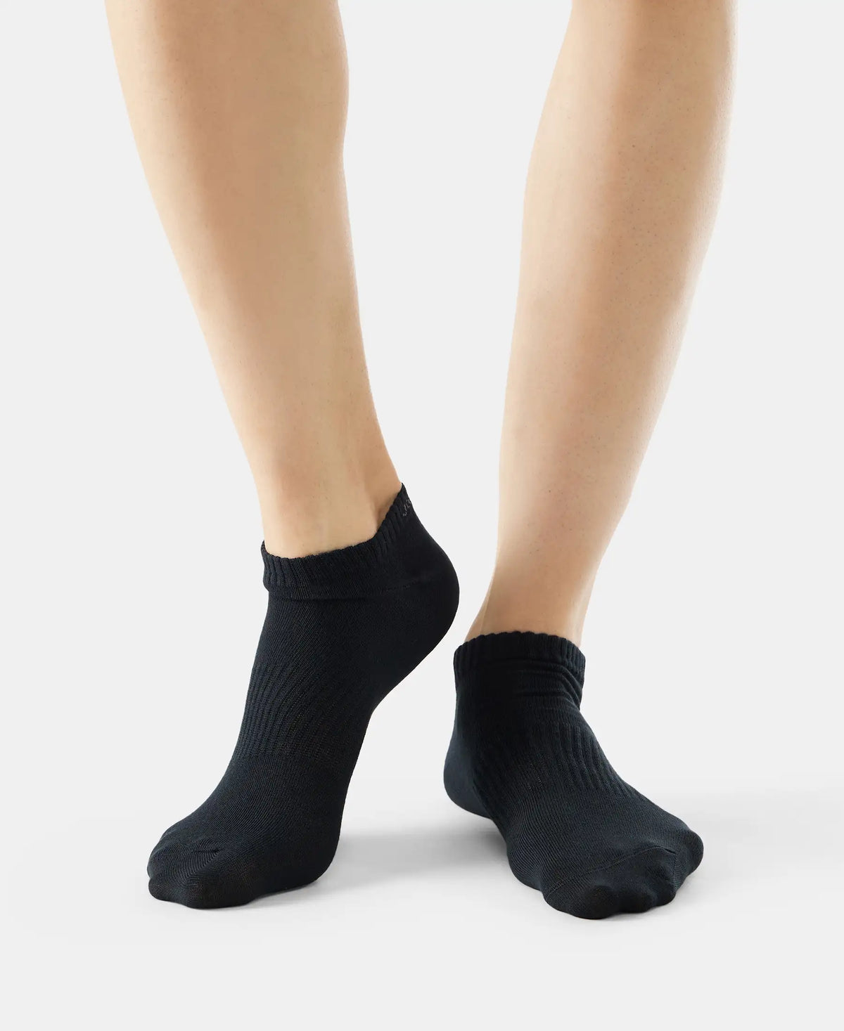 Compact Cotton Elastane Stretch Low Show Socks With StayFresh Treatment - Assorted