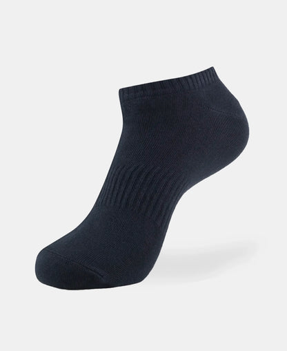 Compact Cotton Elastane Stretch Low Show Socks With StayFresh Treatment - Assorted
