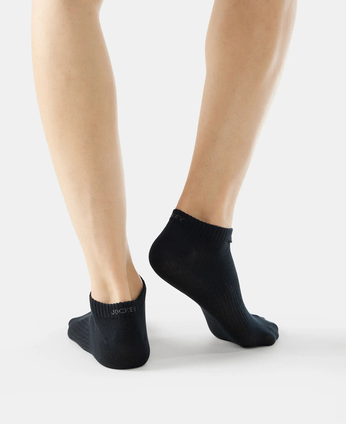 Compact Cotton Elastane Stretch Low Show Socks With StayFresh Treatment - Assorted