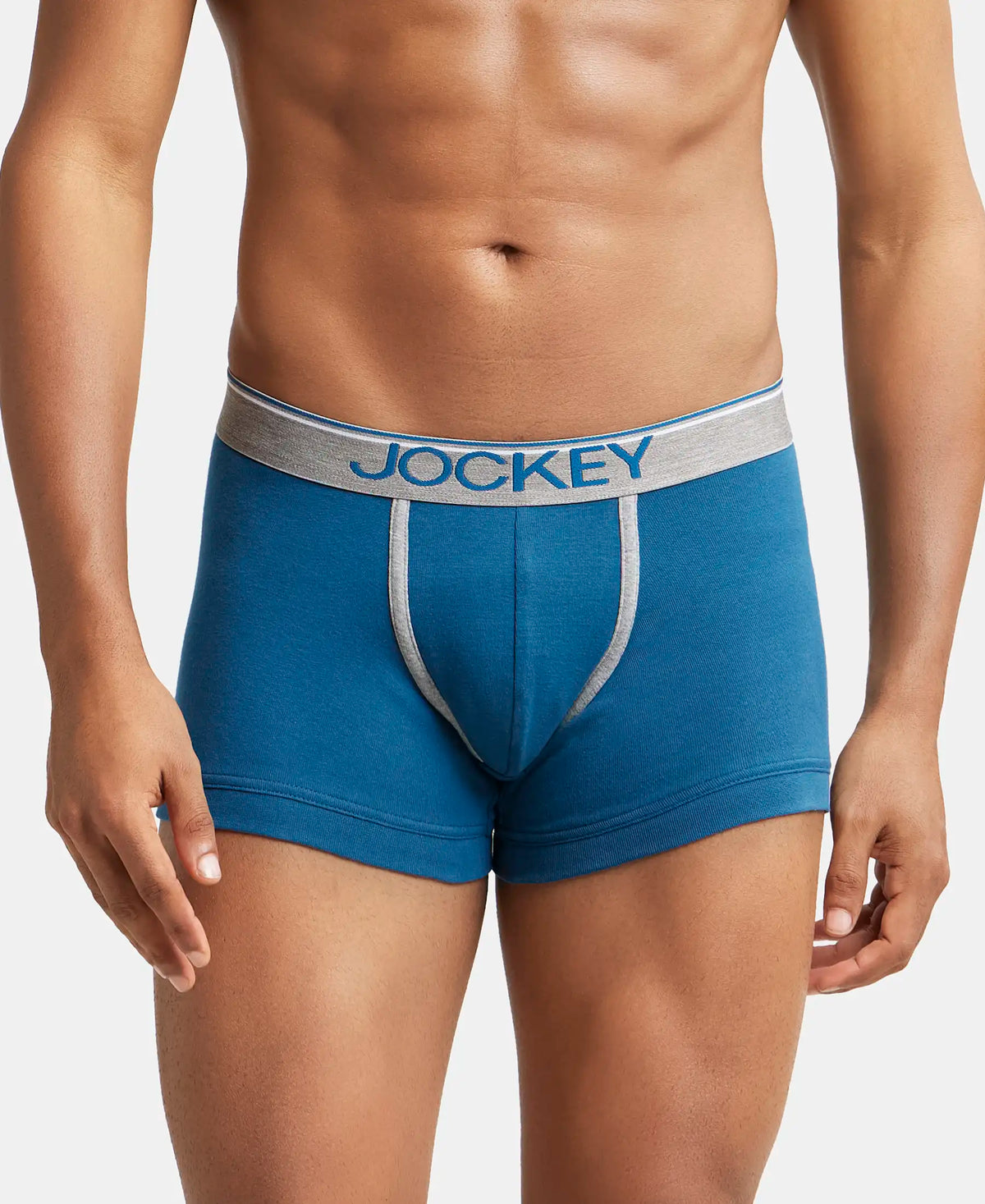 Super Combed Cotton Rib Solid Trunk with Ultrasoft Waistband - Seaport Teal