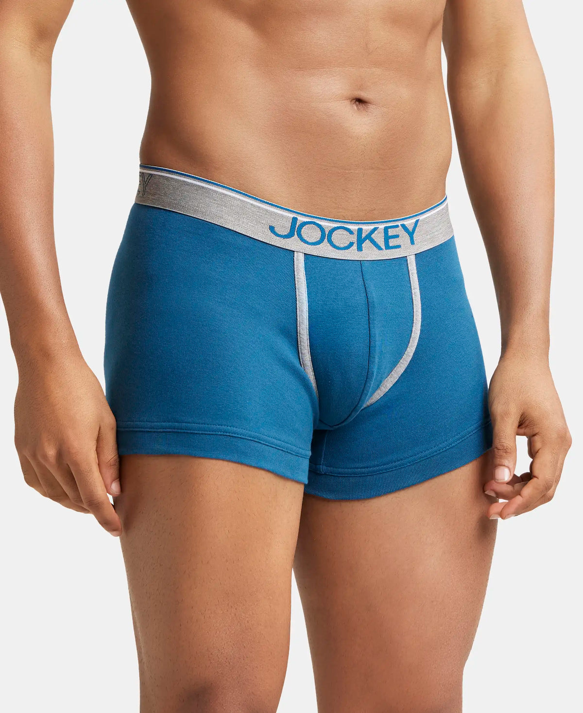 Super Combed Cotton Rib Solid Trunk with Ultrasoft Waistband - Seaport Teal