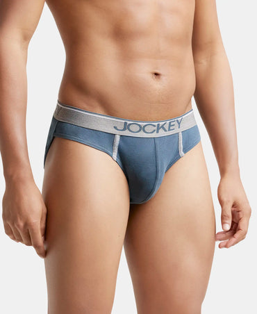 Super Combed Cotton Rib Solid Brief with Ultrasoft Waistband - Assorted