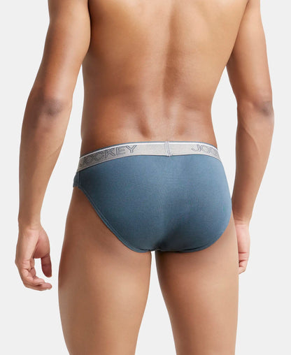 Super Combed Cotton Rib Solid Brief with Ultrasoft Waistband - Assorted