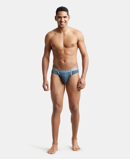 Super Combed Cotton Rib Solid Brief with Ultrasoft Waistband - Assorted