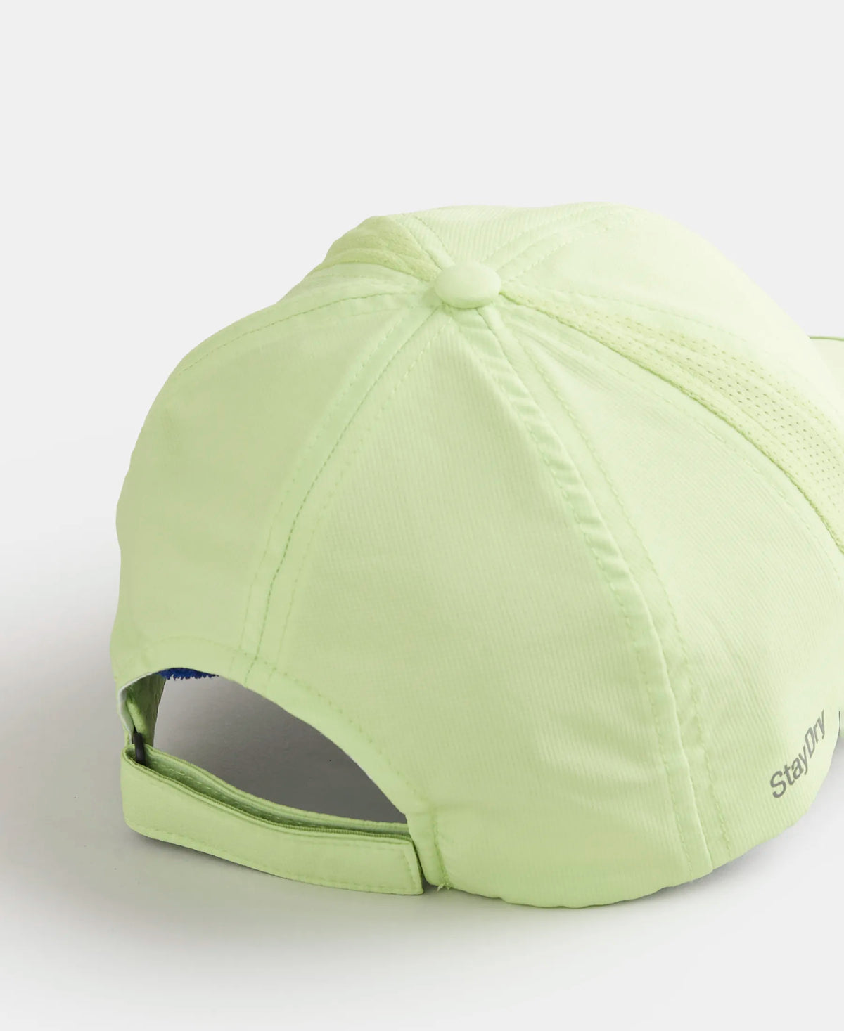 Polyester Solid Cap with Adjustable Back Closure and StayDry Technology - Green Glow