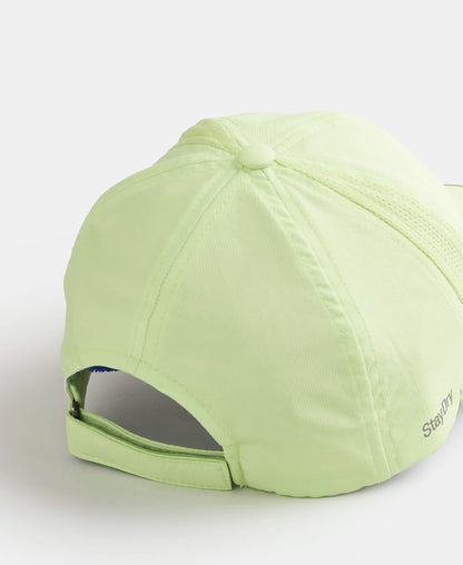 Polyester Solid Cap with Adjustable Back Closure and StayDry Technology - Green Glow