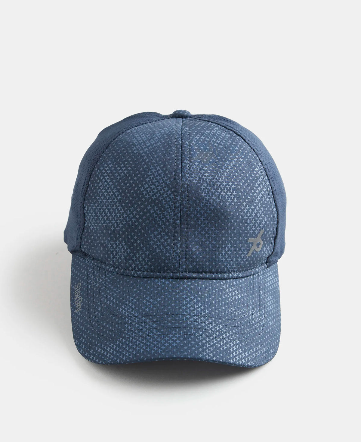 Polyester Printed Cap with Adjustable Back Closure and StayDry Technology - Navy