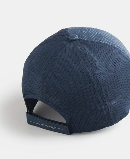 Polyester Printed Cap with Adjustable Back Closure and StayDry Technology - Navy