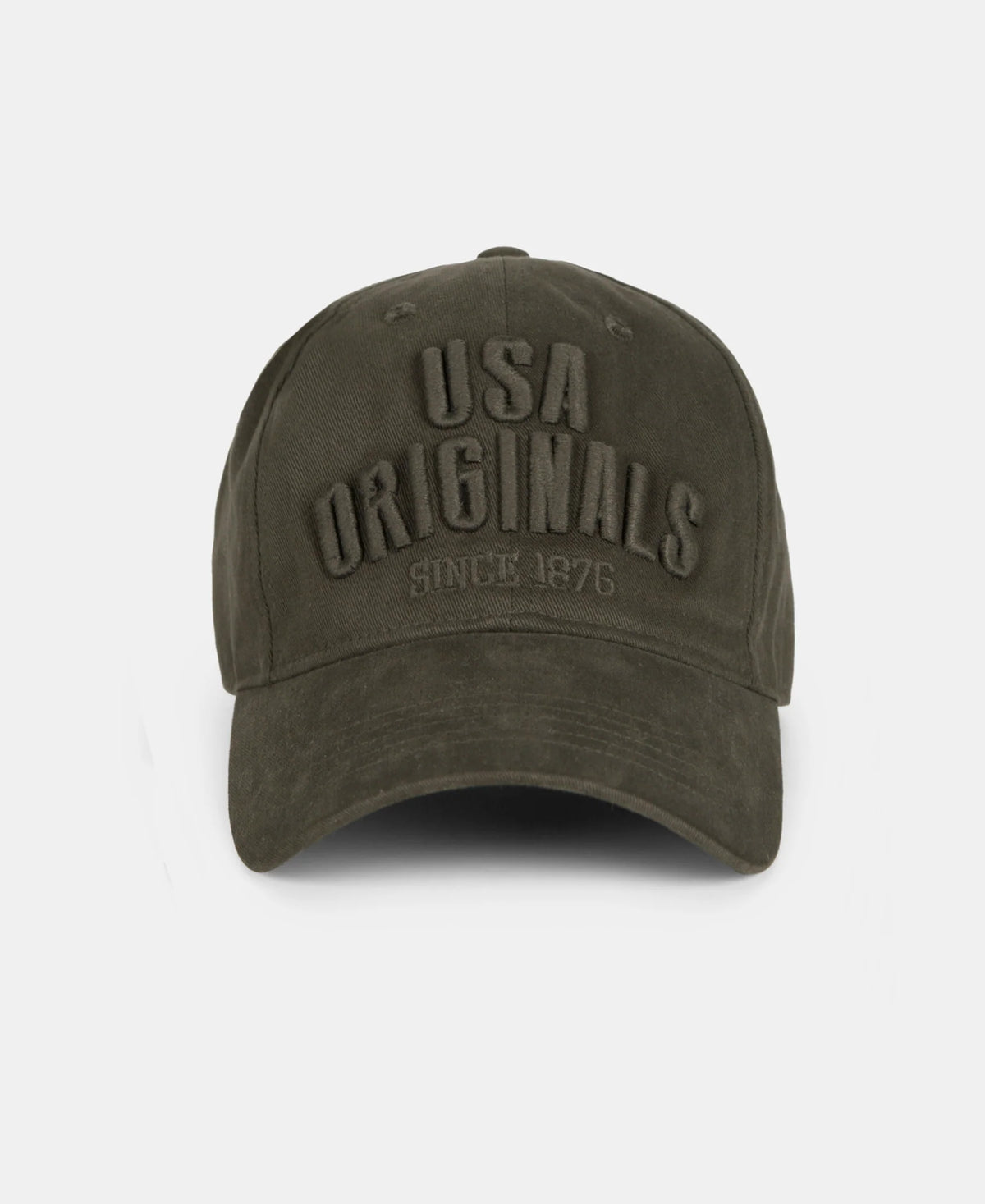 Super Combed Cotton Solid Cap with Adjustable Back Closure - Olive