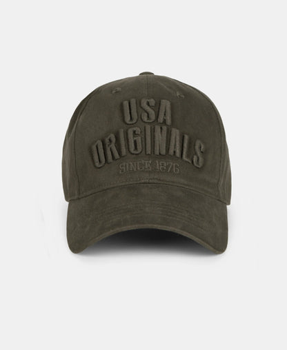 Super Combed Cotton Solid Cap with Adjustable Back Closure - Olive