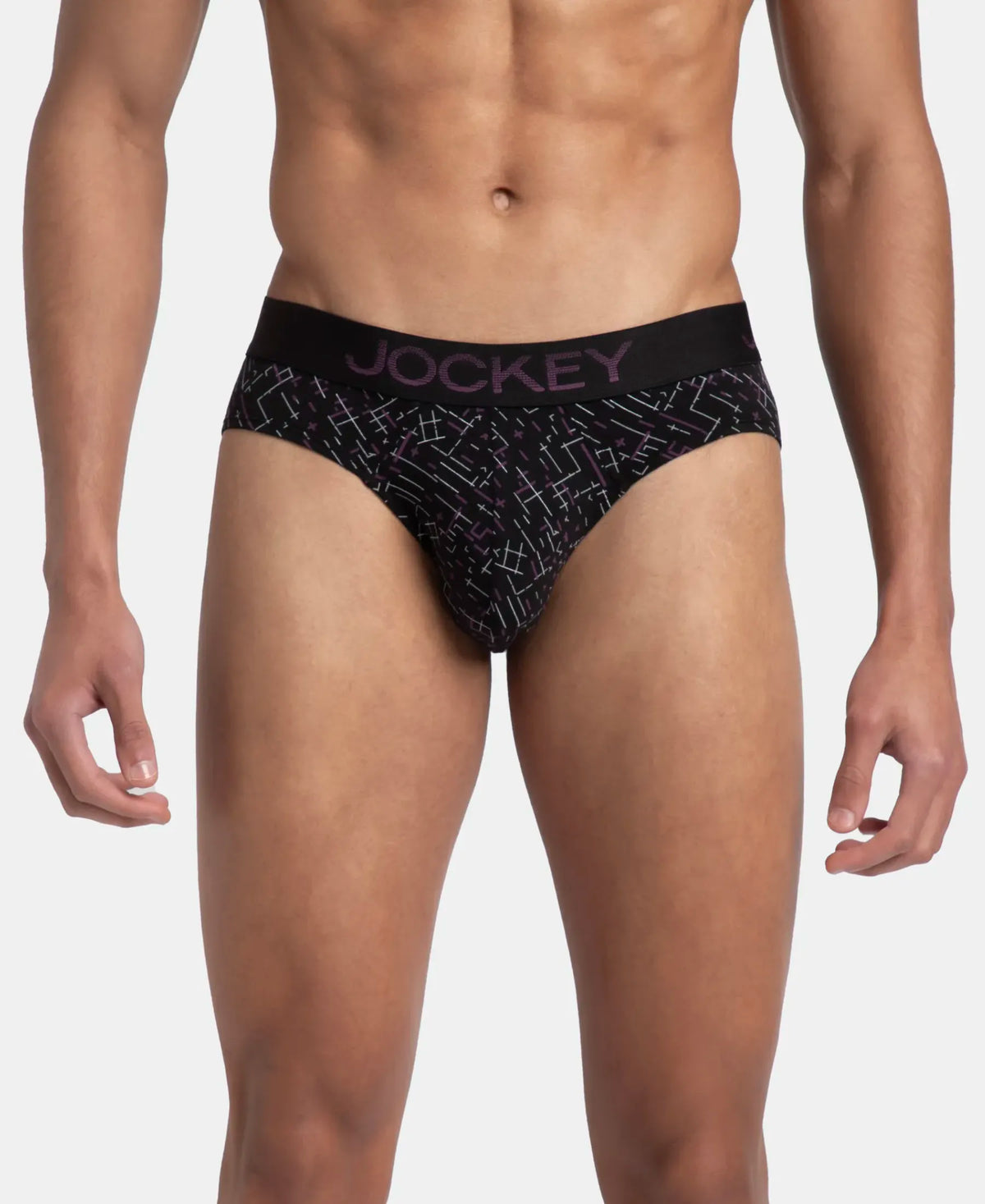 Super Combed Cotton Elastane Stretch Printed Brief with Ultrasoft Waistband - Assorted