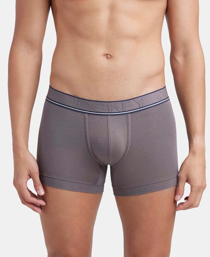 Tencel Micro Modal Elastane Stretch Solid Trunk with Natural StayFresh Properties - Gunmetal