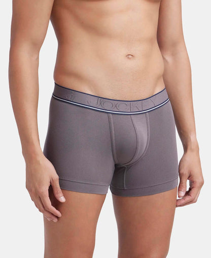 Tencel Micro Modal Elastane Stretch Solid Trunk with Natural StayFresh Properties - Gunmetal