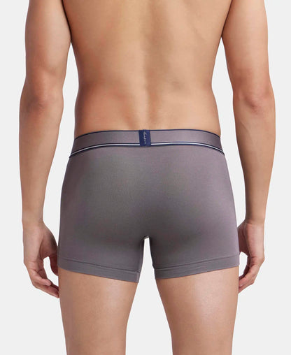 Tencel Micro Modal Elastane Stretch Solid Trunk with Natural StayFresh Properties - Gunmetal