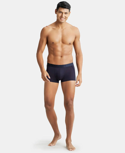 Tencel Micro Modal Cotton Elastane Stretch Solid Trunk with Natural StayFresh Properties - True Navy