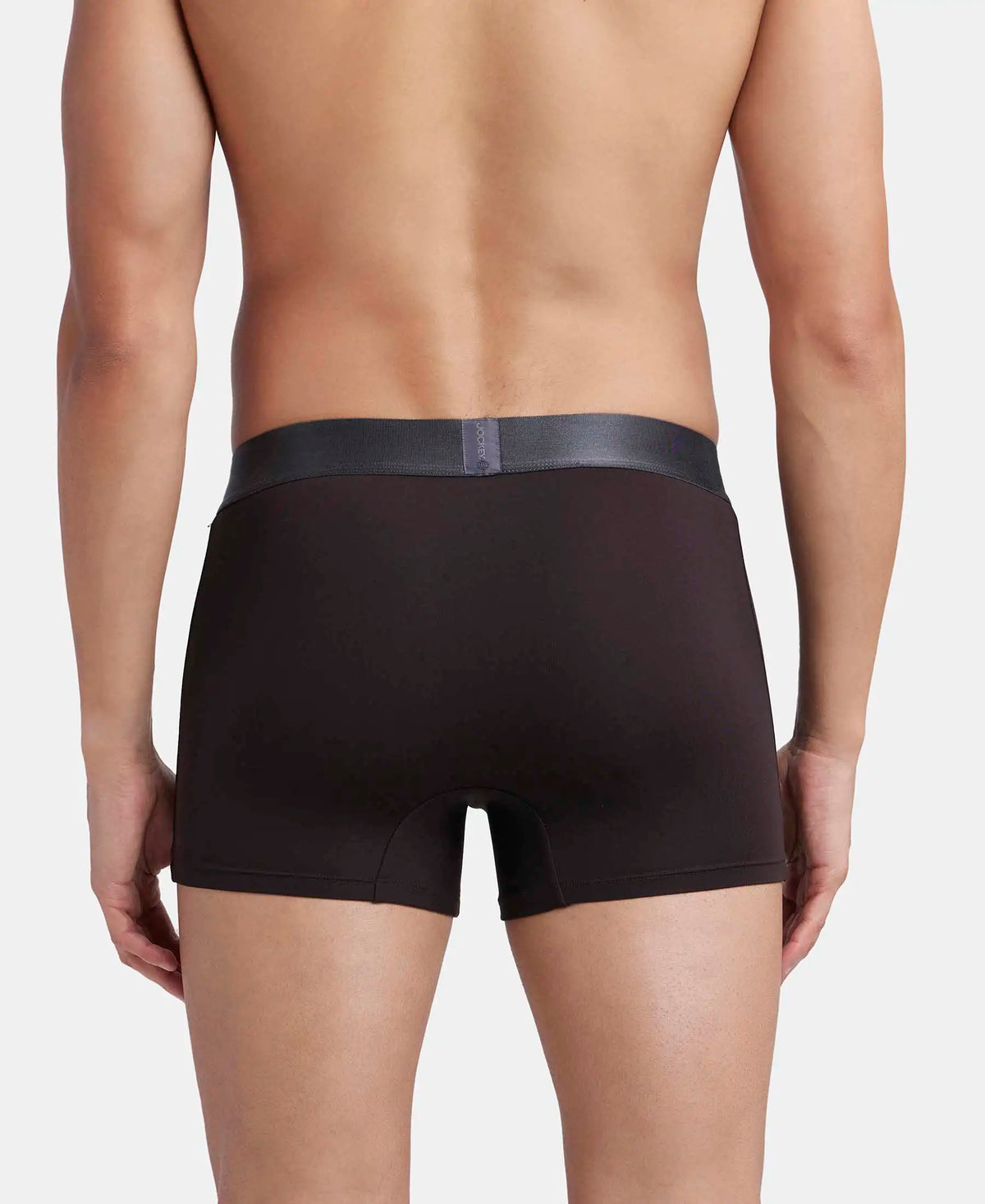Tactel Microfiber Elastane Stretch Solid Trunk with Moisture Move Properties - Brown