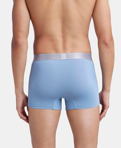 Tactel Microfiber Elastane Stretch Solid Trunk with Moisture Move Properties - Blue Shadow