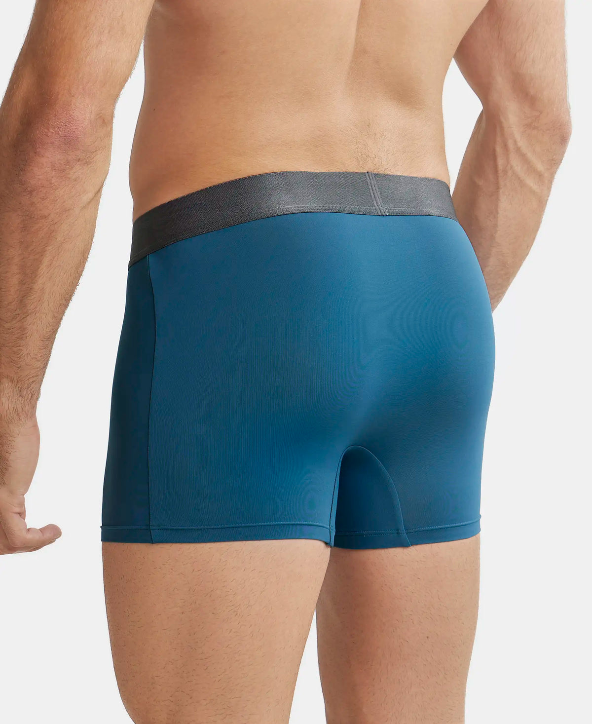 Tactel Microfiber Elastane Stretch Solid Trunk with Moisture Move Properties - Legion Blue