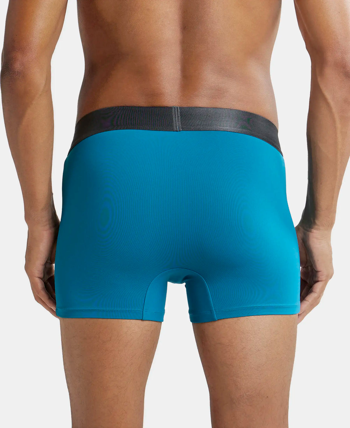 Tactel Microfiber Elastane Stretch Solid Trunk with Moisture Move Properties - Ocean Depth