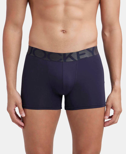 Tactel Microfiber Elastane Stretch Solid Trunk with Moisture Move Properties - True Navy