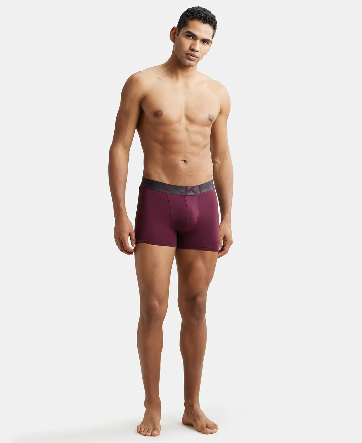 Tactel Microfiber Elastane Stretch Solid Trunk with Moisture Move Properties - Wine Tasting