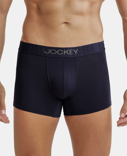 Supima Cotton Elastane Stretch Solid Trunk with Ultrasoft Waistband - True Navy