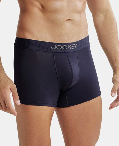 Supima Cotton Elastane Stretch Solid Trunk with Ultrasoft Waistband - True Navy