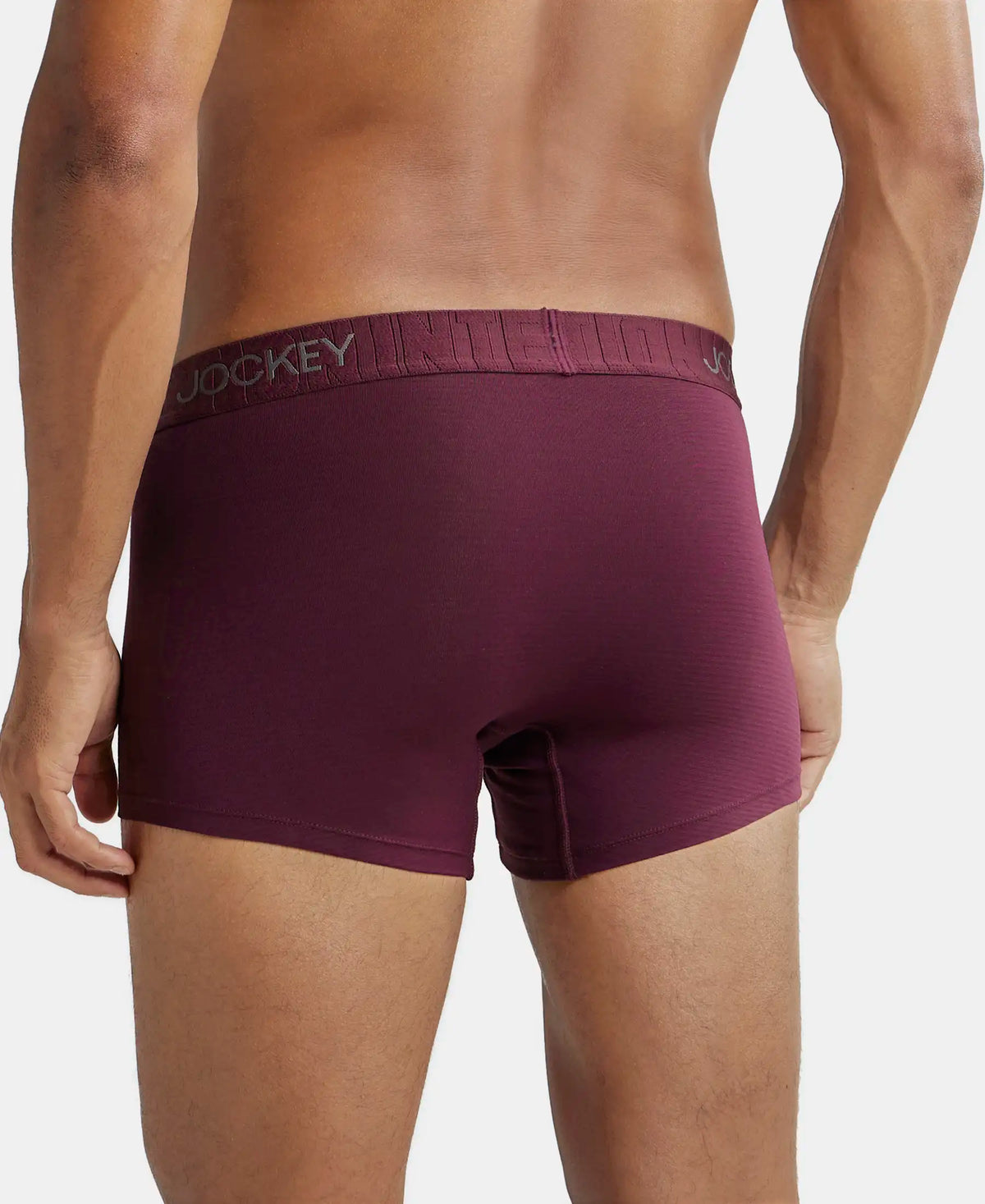 Supima Cotton Elastane Stretch Solid Trunk with Ultrasoft Waistband - Wine Tasting