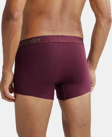 Supima Cotton Elastane Stretch Solid Trunk with Ultrasoft Waistband - Wine Tasting