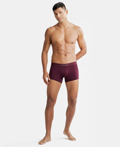 Supima Cotton Elastane Stretch Solid Trunk with Ultrasoft Waistband - Wine Tasting
